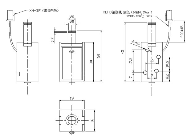 电饭煲用推拉式米兰网页版-米兰MILAN（中国）
尺寸图